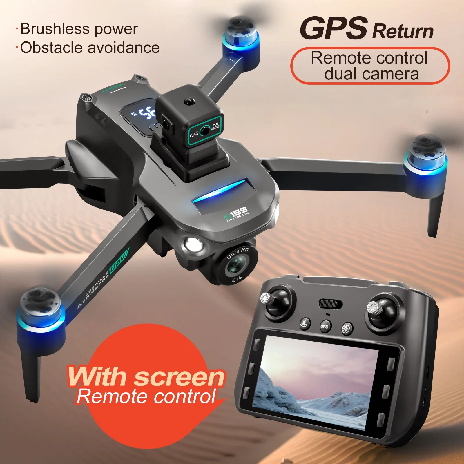 Drone Rc Gps S159 - S159 GPS Drone Professionelle 8K Kamera