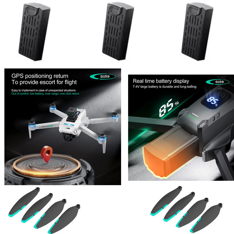 Drone Rc Gps S159 - S159 GPS RC Drone Original Batterie