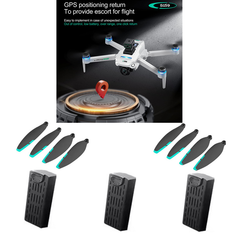 Drone Rc Gps S159 - S159 GPS-Drohnen-Akku 7,4V 2200mAh Batterie Propeller