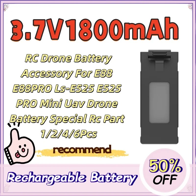 3,7 V 1800 mAh RC-Drohnen-Akku – Drone Rc E88 Pro Bewertung und Preis